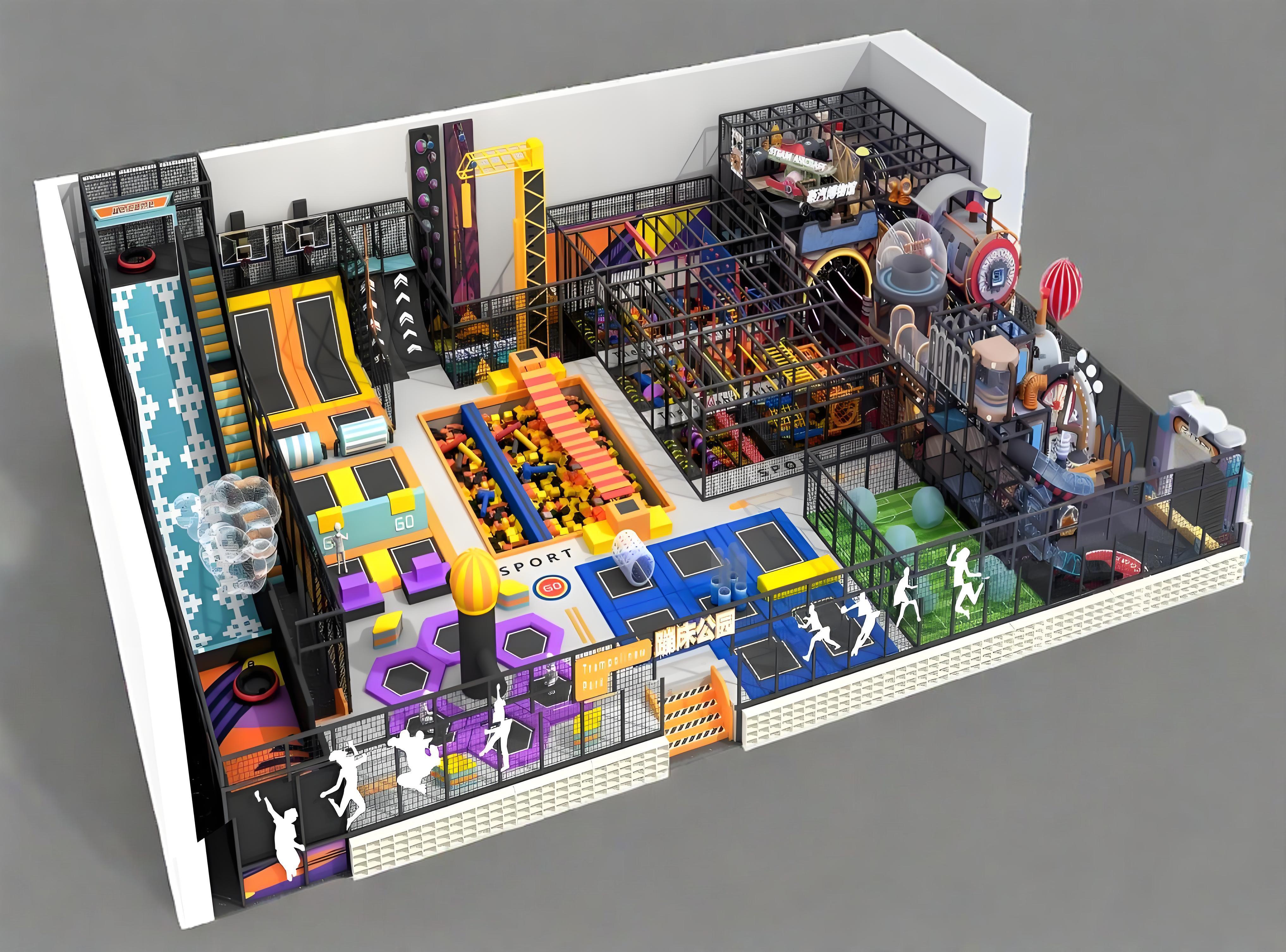 蹦床公园淘气堡