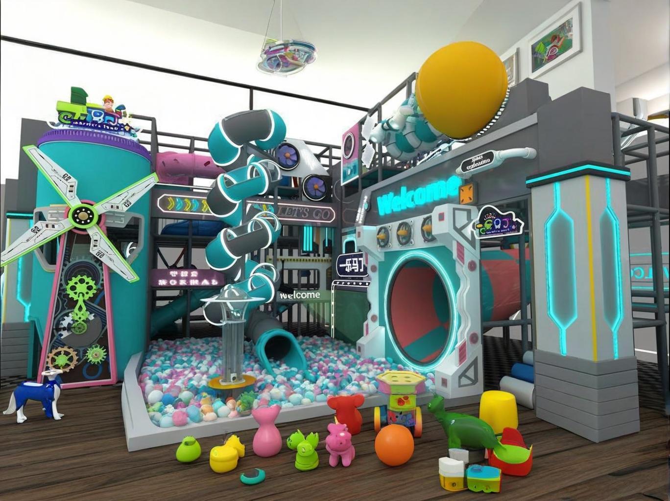 IP授权淘气堡：儿童乐园的